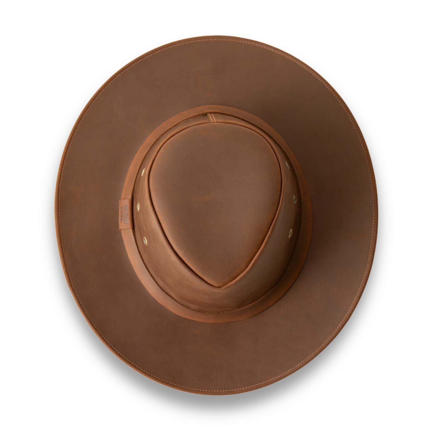 SOMBRERO CAFÉ CLARO DE CUERO