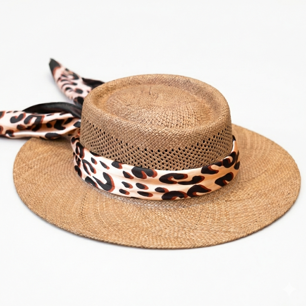 SOMBRERO PAJA TOQUILLA GAMBLER CALADO