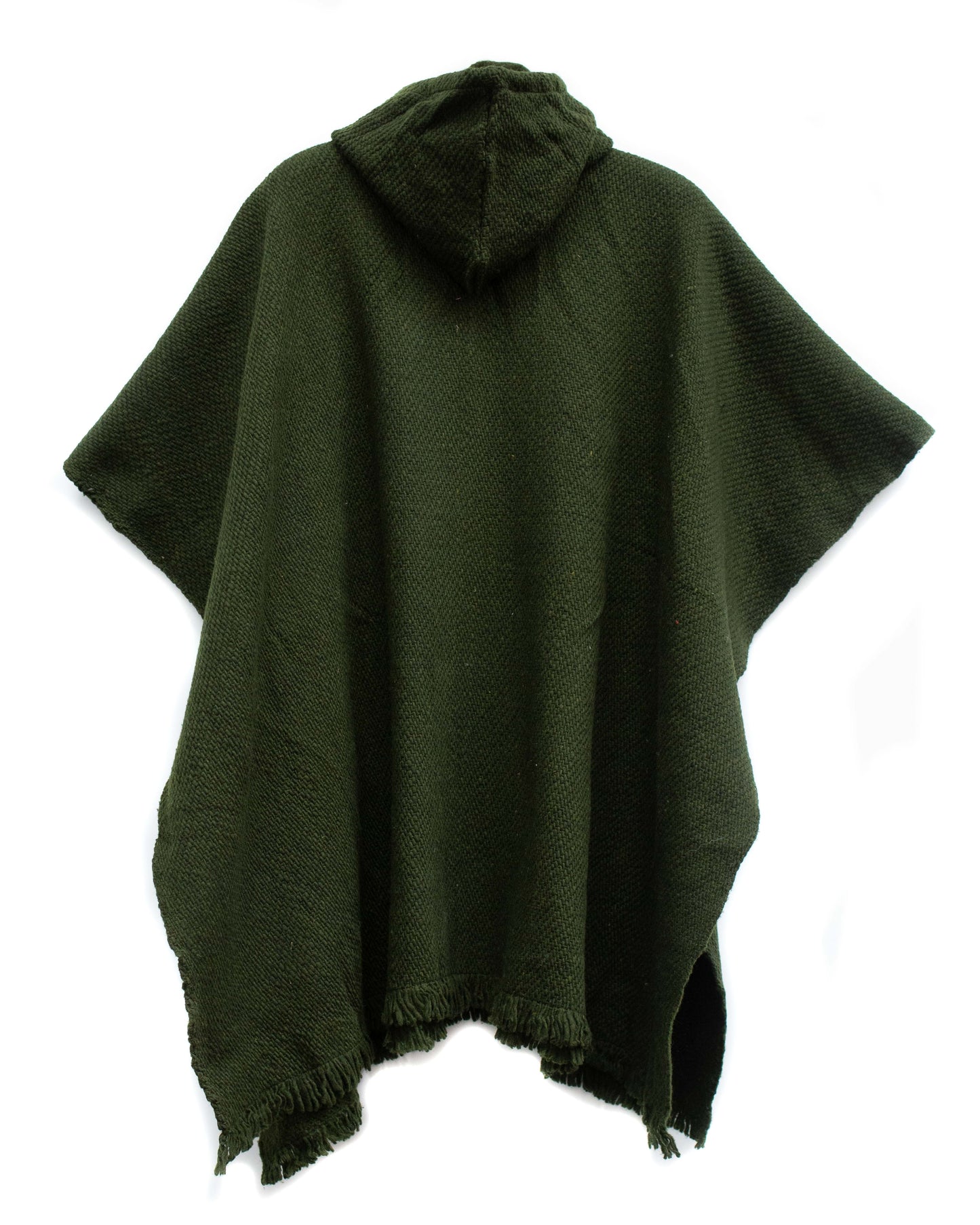 PONCHO CLÁSICO VERDE OSCURO