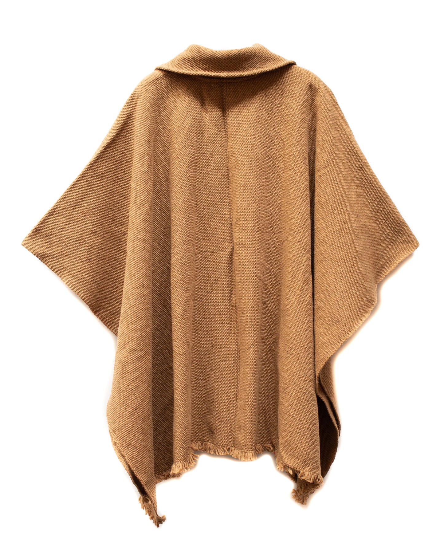 PONCHO PREMIUM CAMEL CON CUELLO