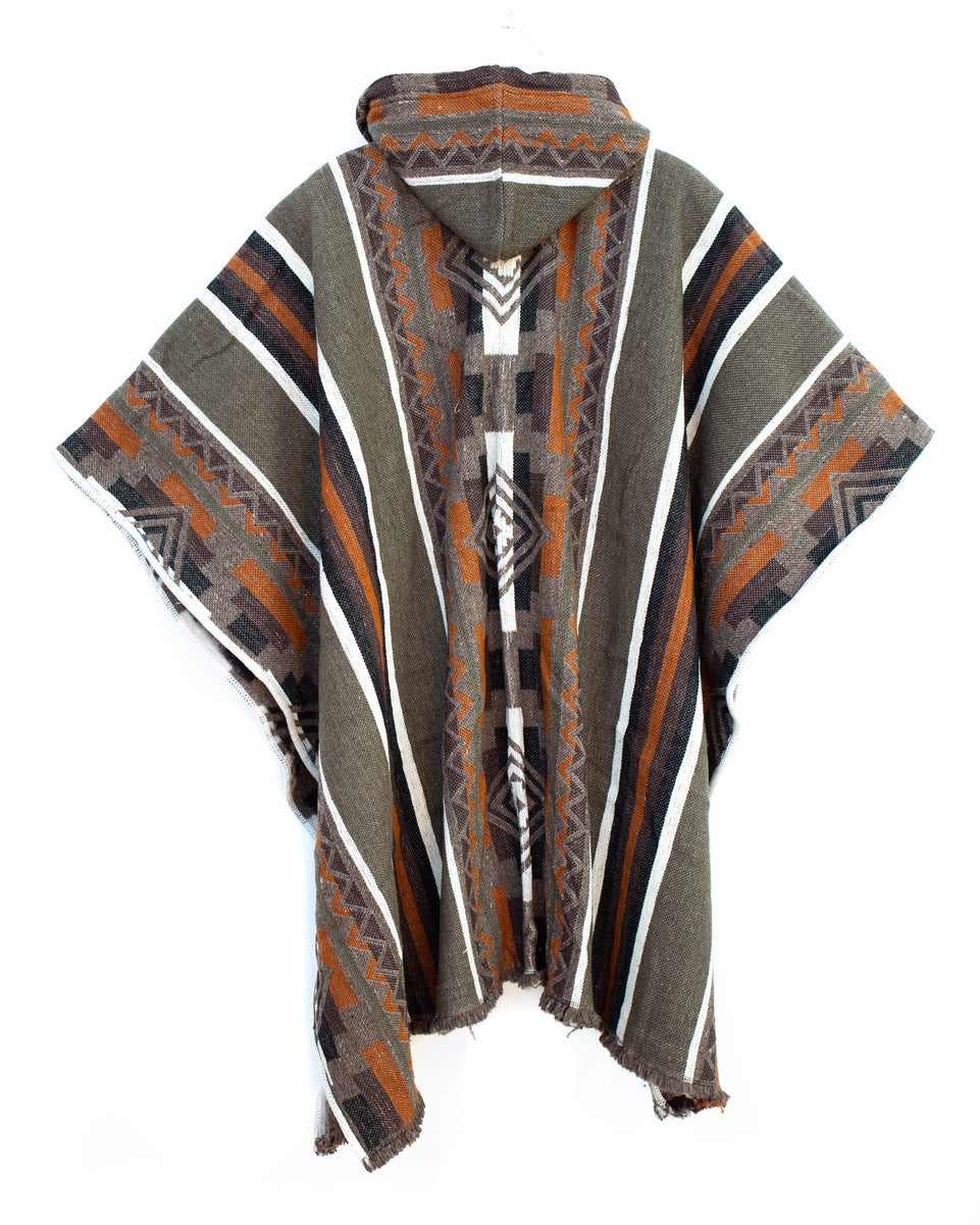 PONCHO PREMIUM VICUÑA CON CAPUCHA