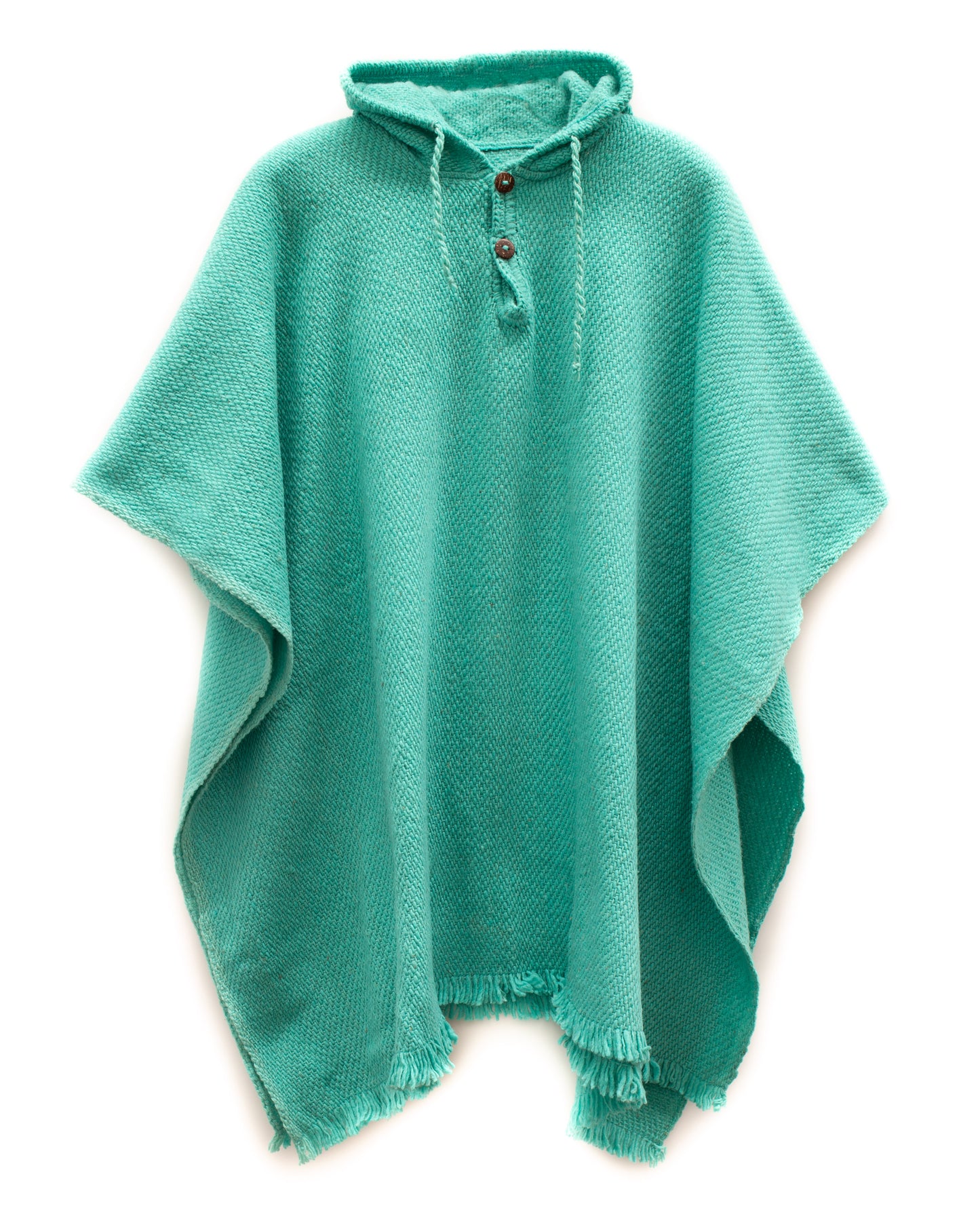 PONCHO CLÁSICO TURQUESA