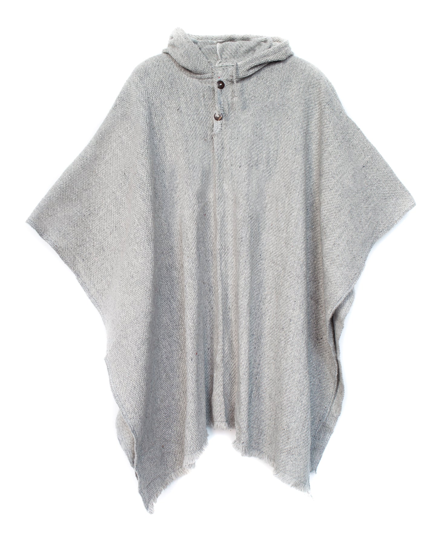 PONCHO CLÁSICO GRIS PERLA
