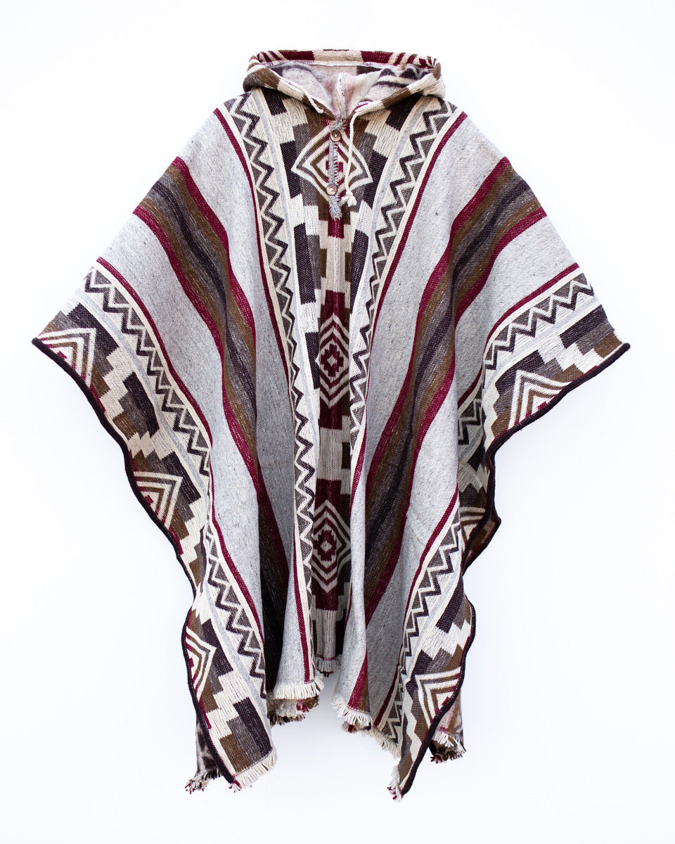 PONCHO PREMIUM CAICHINQUE CON CAPUCHA