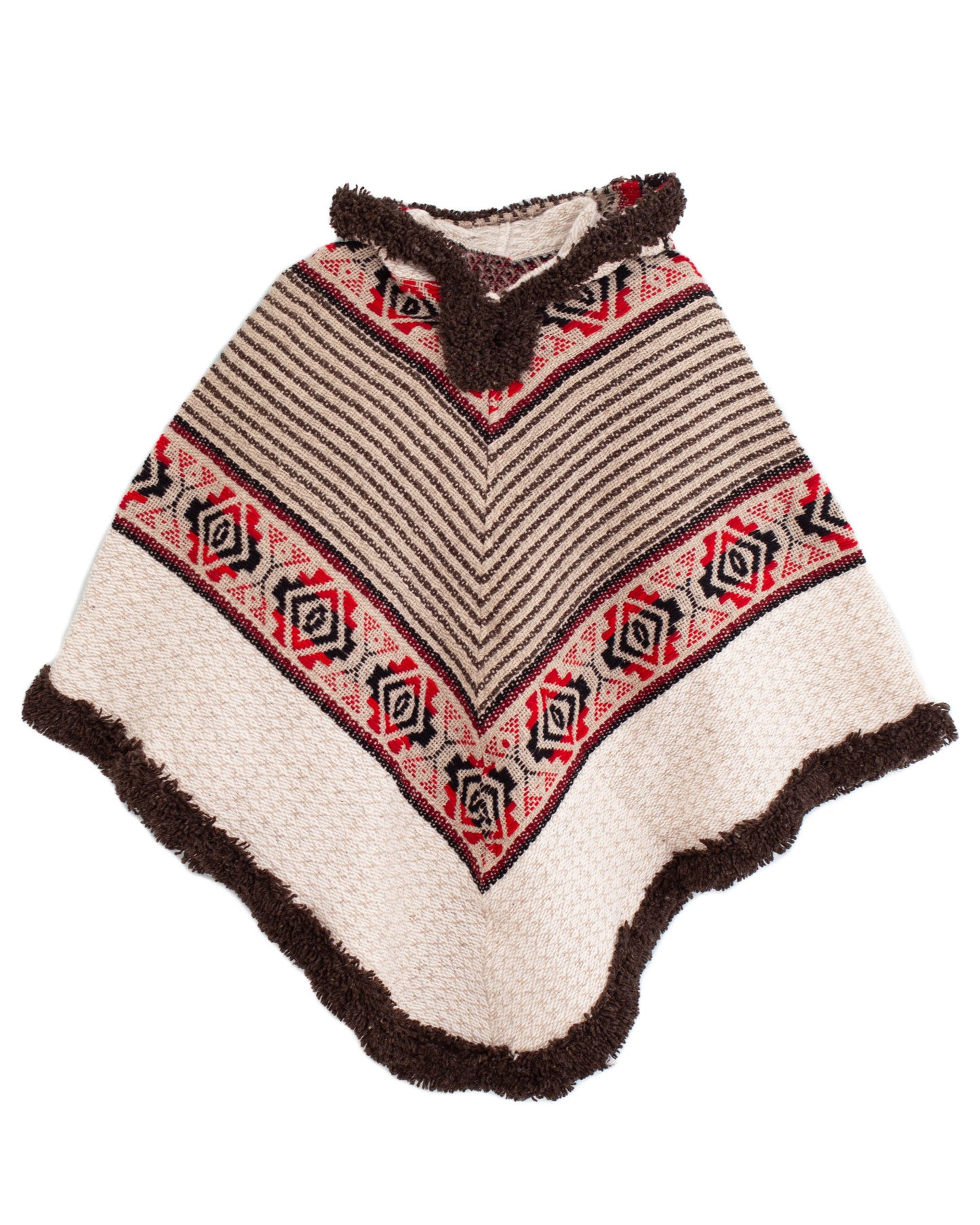 PONCHO TOTORAL CON CAPUCHA