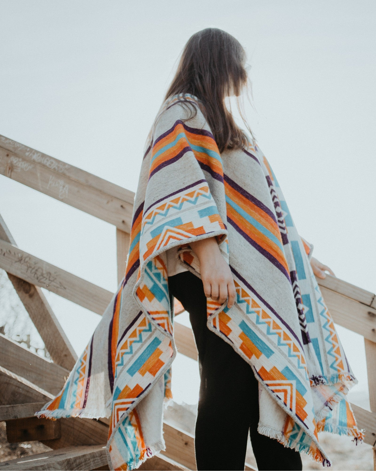 PONCHO PREMIUM TACORA CON CAPUCHA – Anzestral