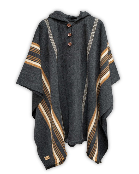 PONCHO MARENGO LÍNEAS CAMEL - ALPACA