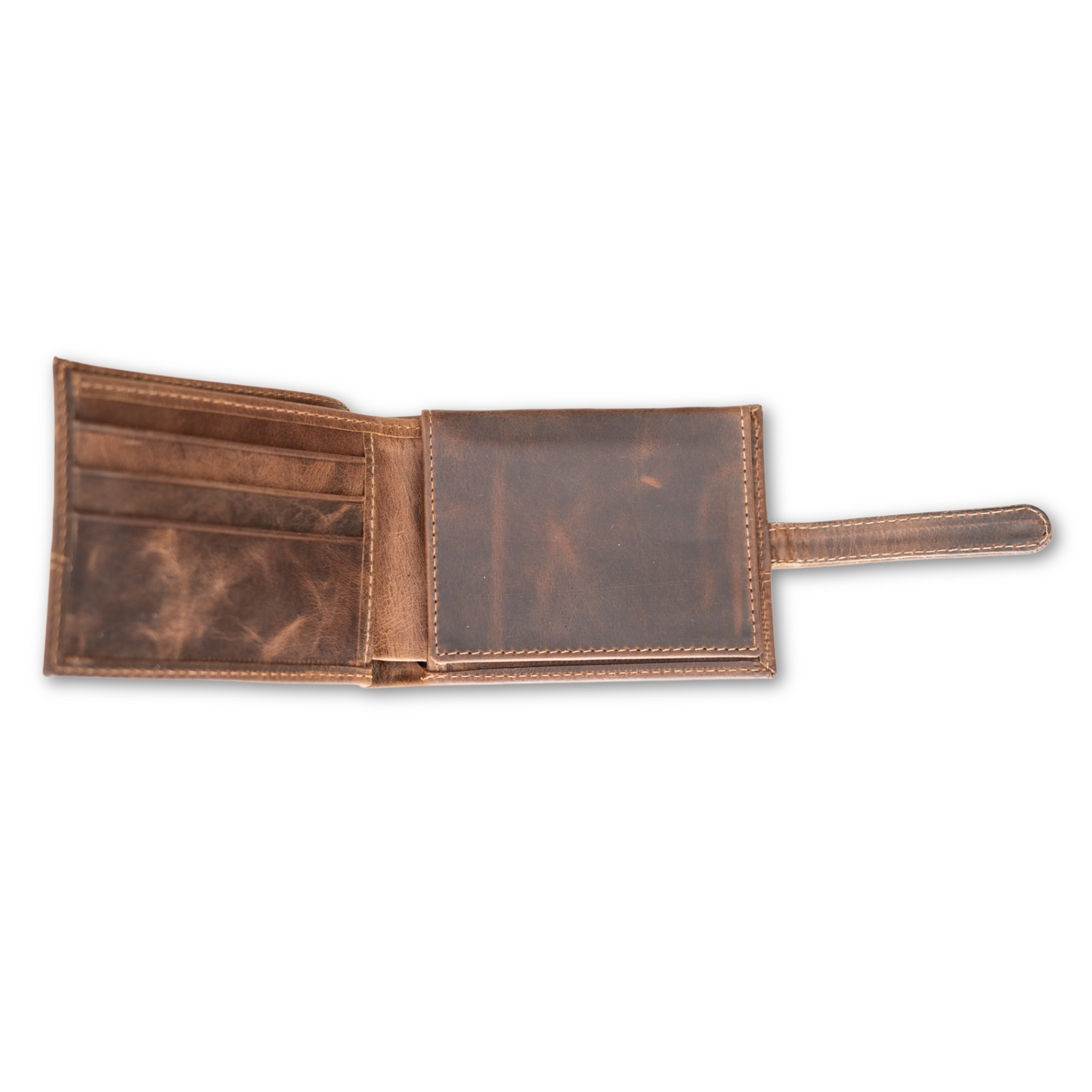 BILLETERA PASADOR CUERO CAFÉ CON EXTENSIÓN