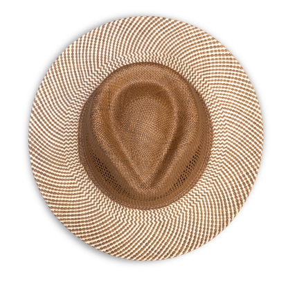 SOMBRERO PAJA TOQUILLA AUSTRALIANO COPA OSCURA