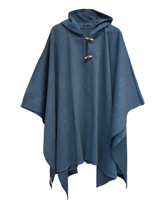 PONCHO AZUL - ALPACA