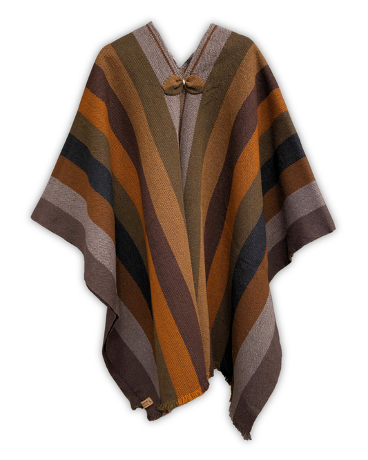 PONCHO PREMIUM MULTICOLOR SIN CAPUCHA