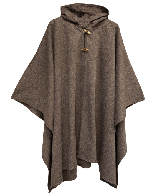 PONCHO CAFÉ MORO - ALPACA