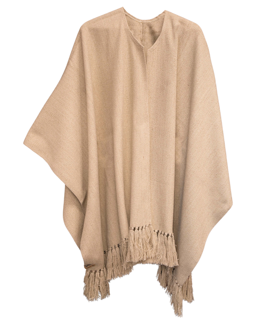 RUANA BEIGE - ALPACA