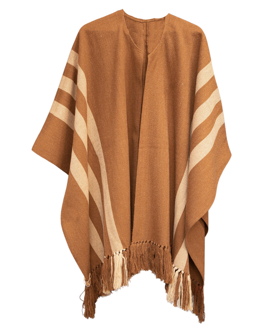RUANA VICUÑA LÍNEAS - ALPACA