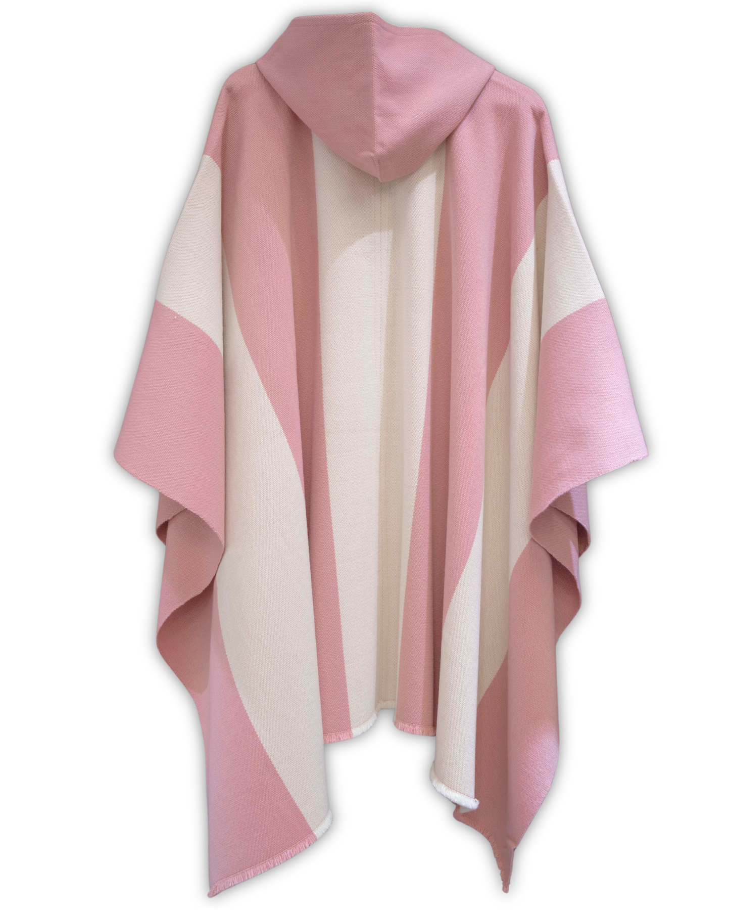 PONCHO ROSA FRANJAS - ALPACA