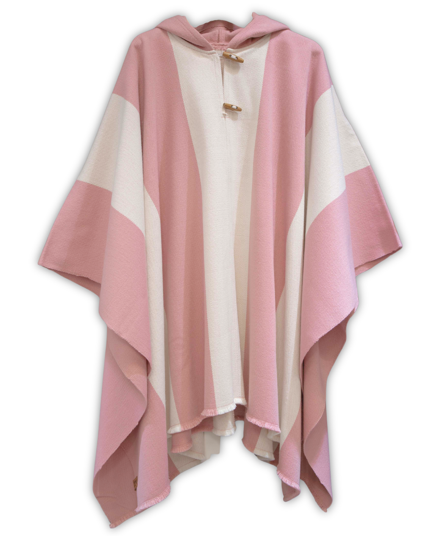 PONCHO ROSA FRANJAS - ALPACA