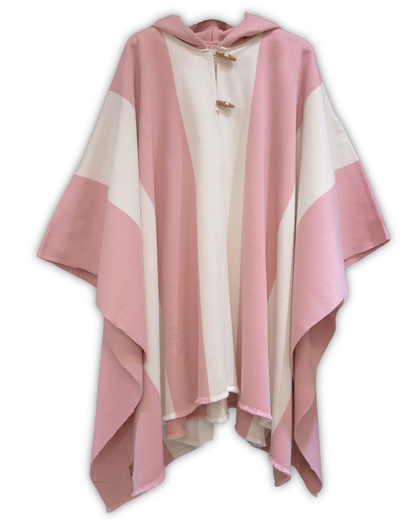 PONCHO ROSA FRANJAS - ALPACA