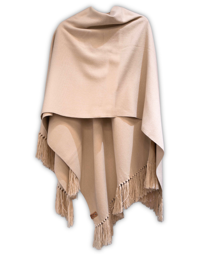 RUANA BEIGE - ALPACA