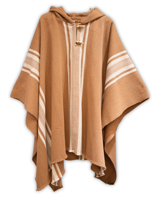 PONCHO CAMEL BEIGE - ALPACA