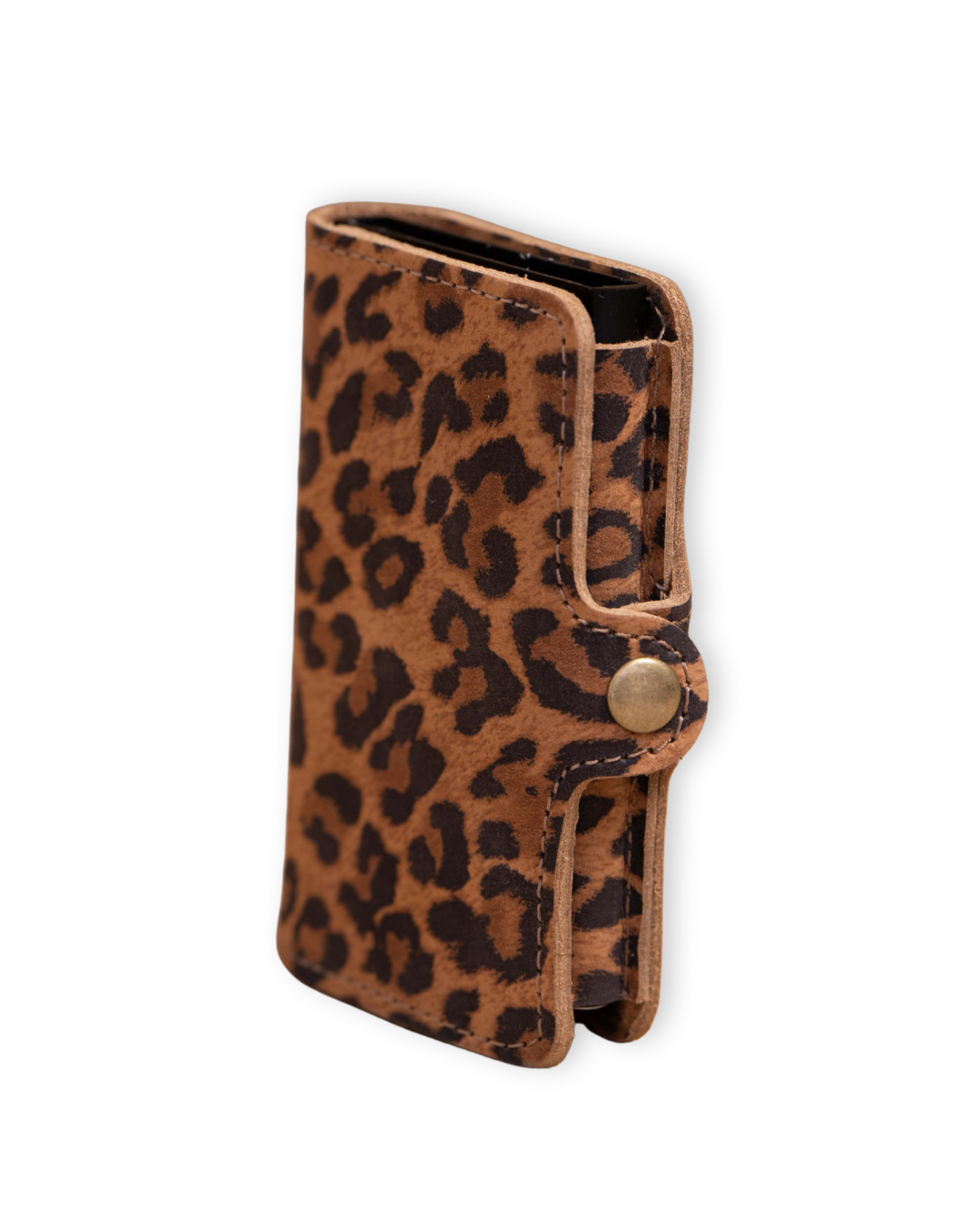 BILLETERA DE CUERO ANIMAL PRINT ANTICLONACIÓN