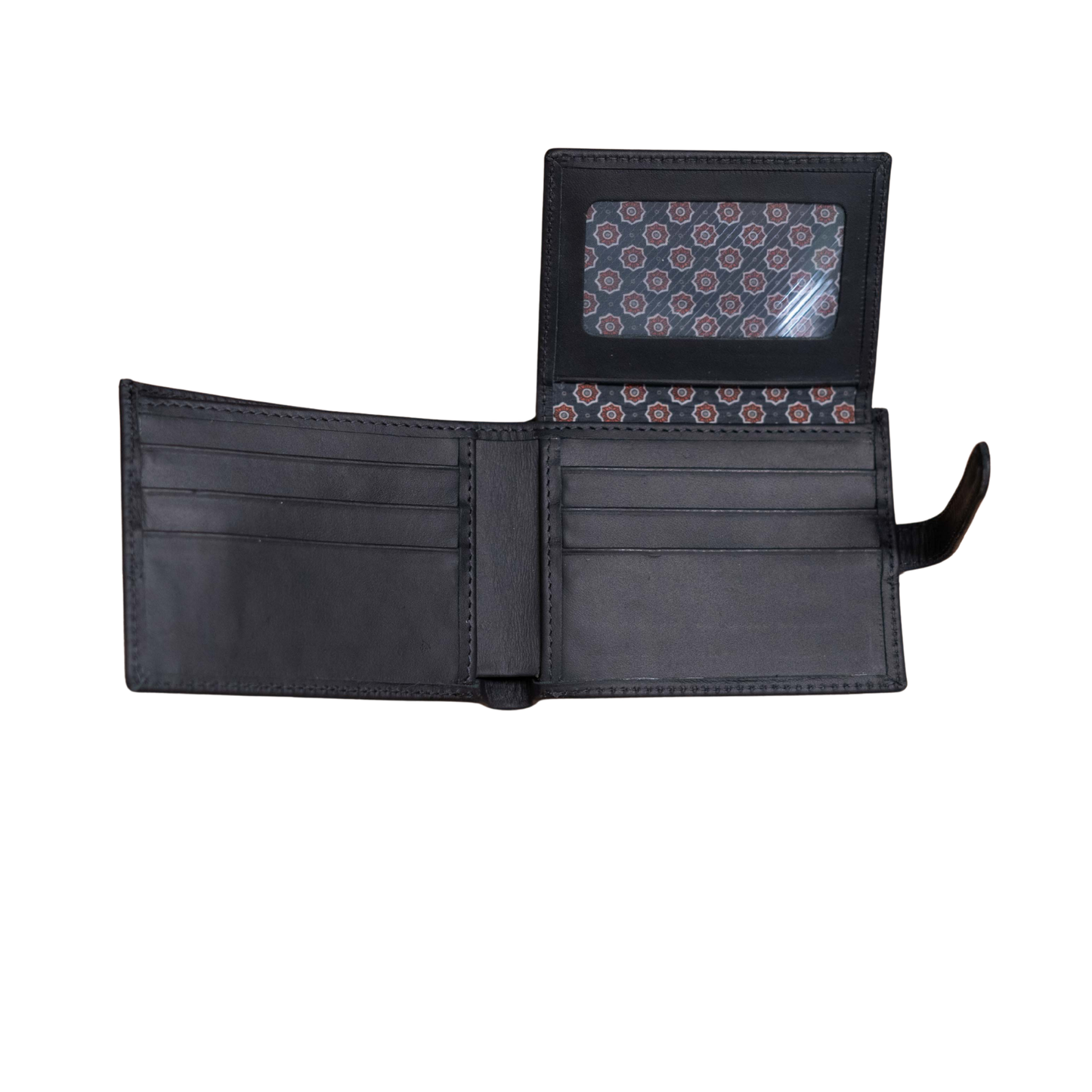 BILLETERA PASADOR CUERO NEGRO CON EXTENSIÓN