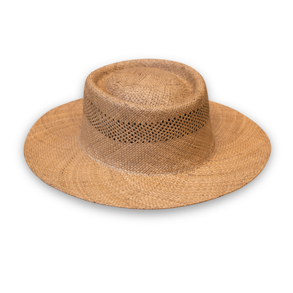 SOMBRERO PAJA TOQUILLA GAMBLER CALADO