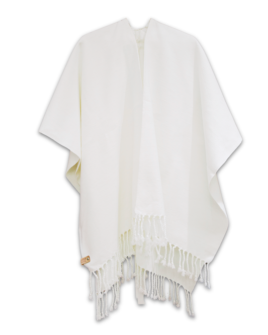 RUANA BLANCA - ALGODÓN