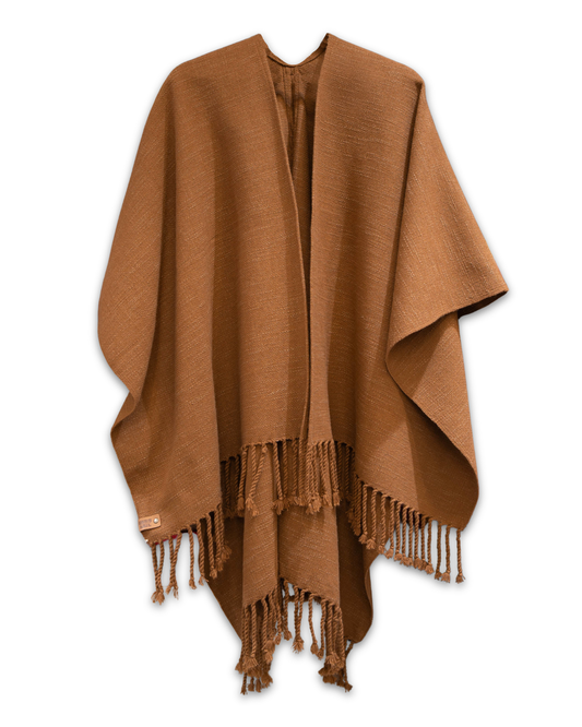 RUANA CAFÉ - ALGODÓN