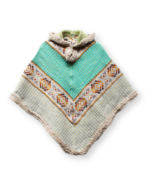 PONCHO CHANCHAN CON CAPUCHA