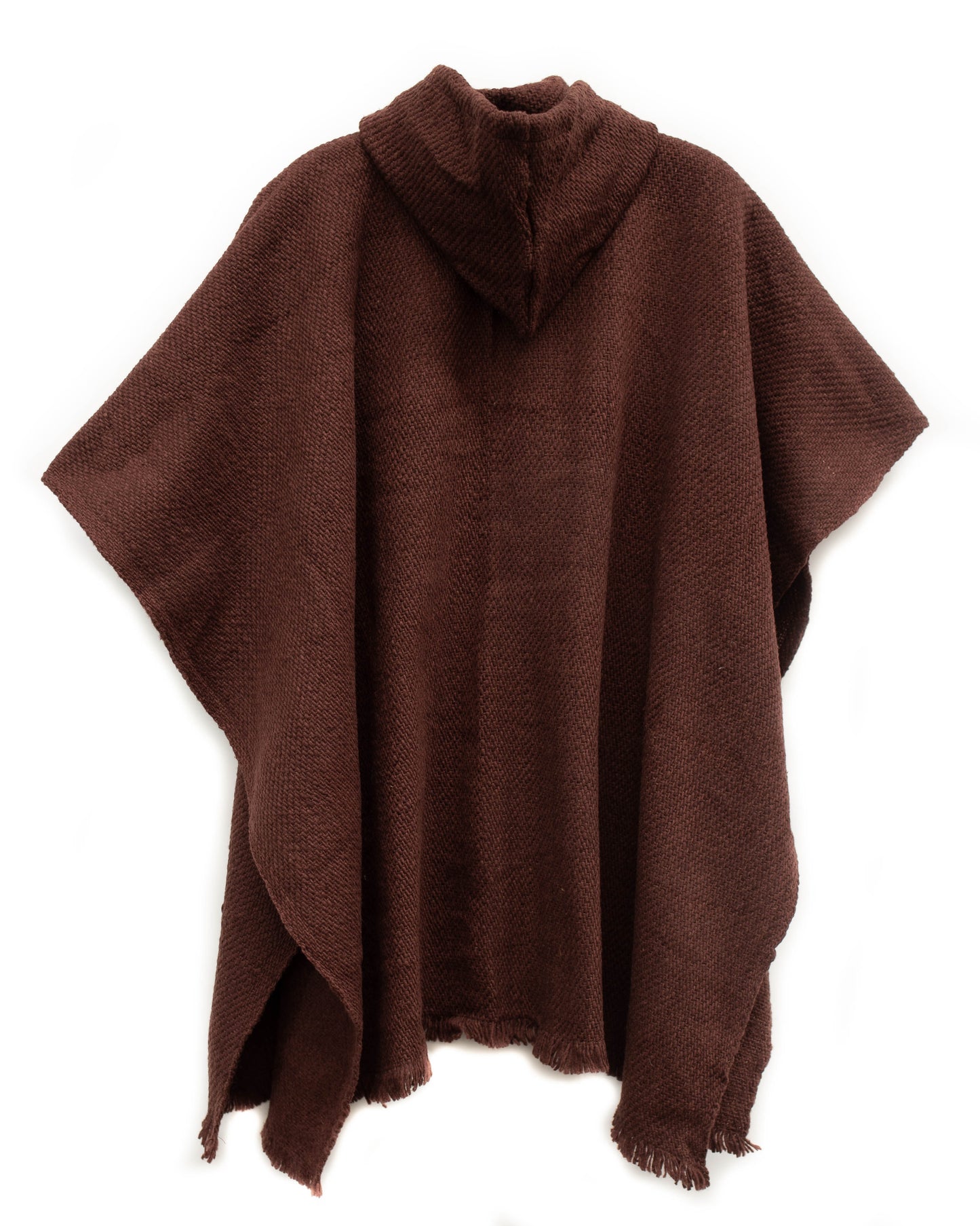 PONCHO CLÁSICO CAFÉ OSCURO