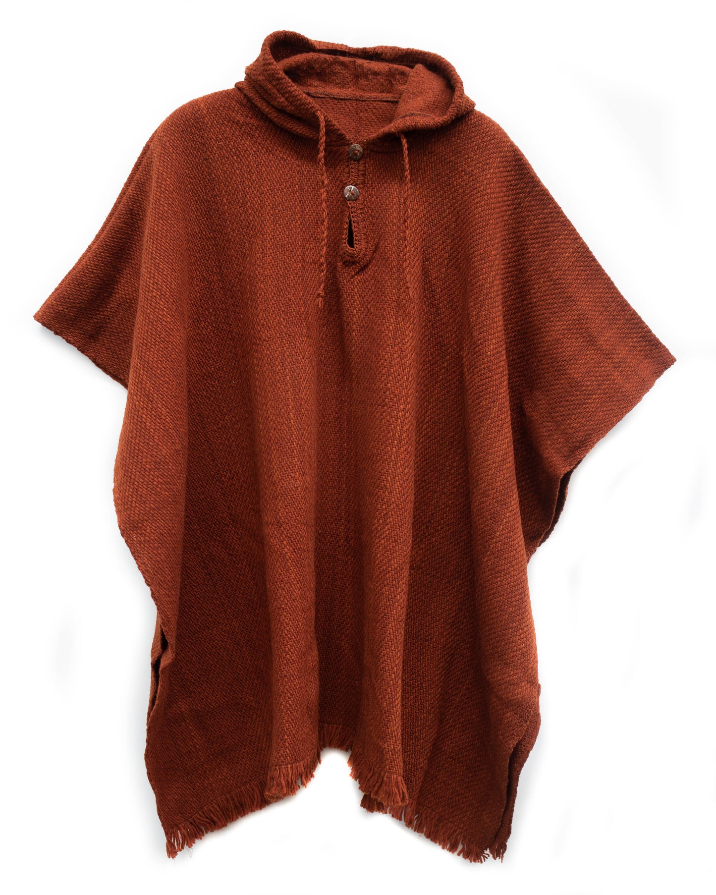 PONCHO CLÁSICO TERRACOTA