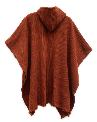 PONCHO CLÁSICO TERRACOTA