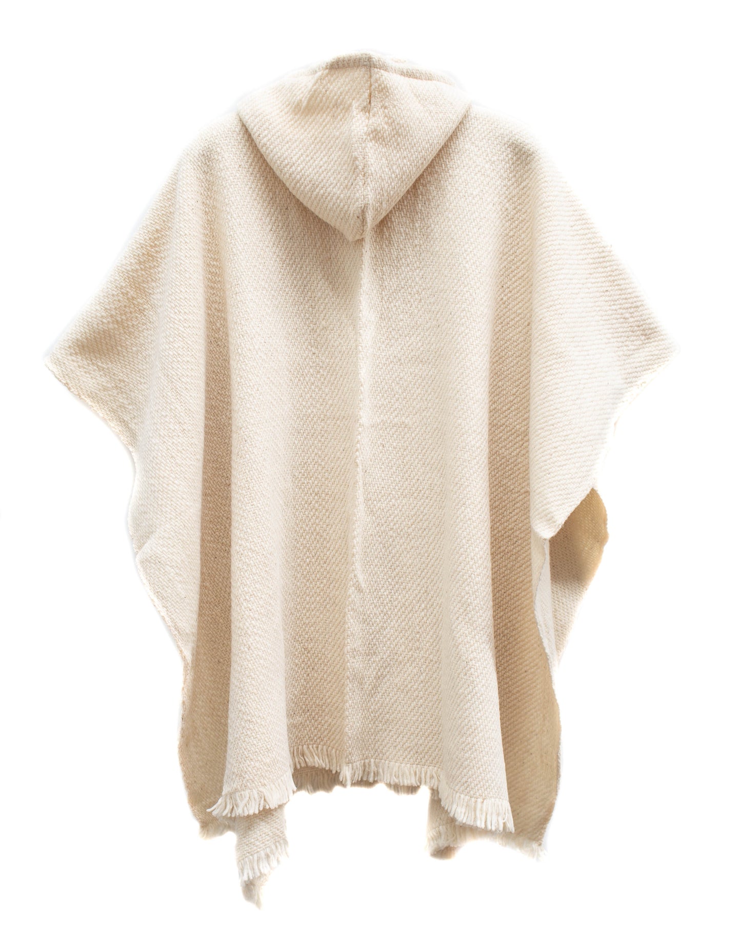 PONCHO CLÁSICO BLANCO INVIERNO