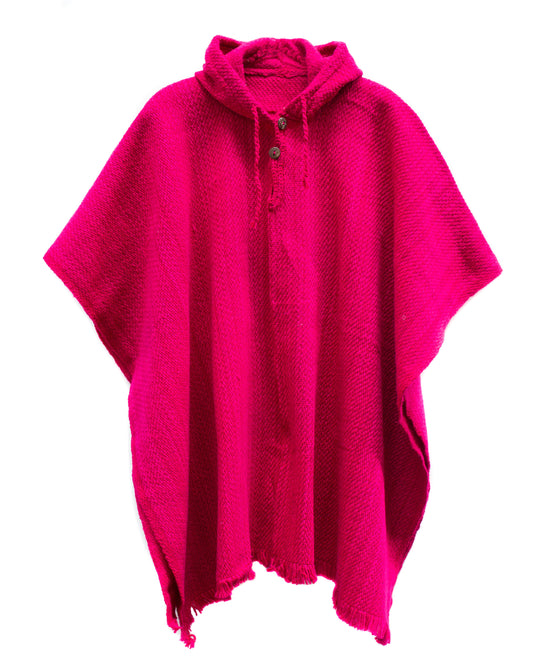 PONCHO CLÁSICO FUCSIA