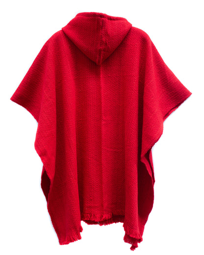 PONCHO CLÁSICO ROJO