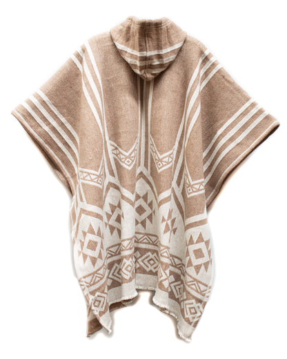 PONCHO PREMIUM LLAIMA CON CAPUCHA