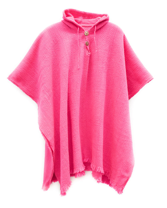 PONCHO CLÁSICO ROSA