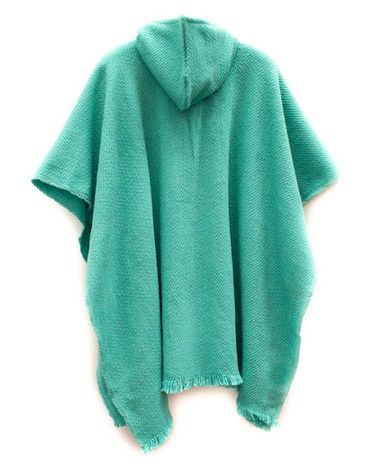 PONCHO CLÁSICO TURQUESA