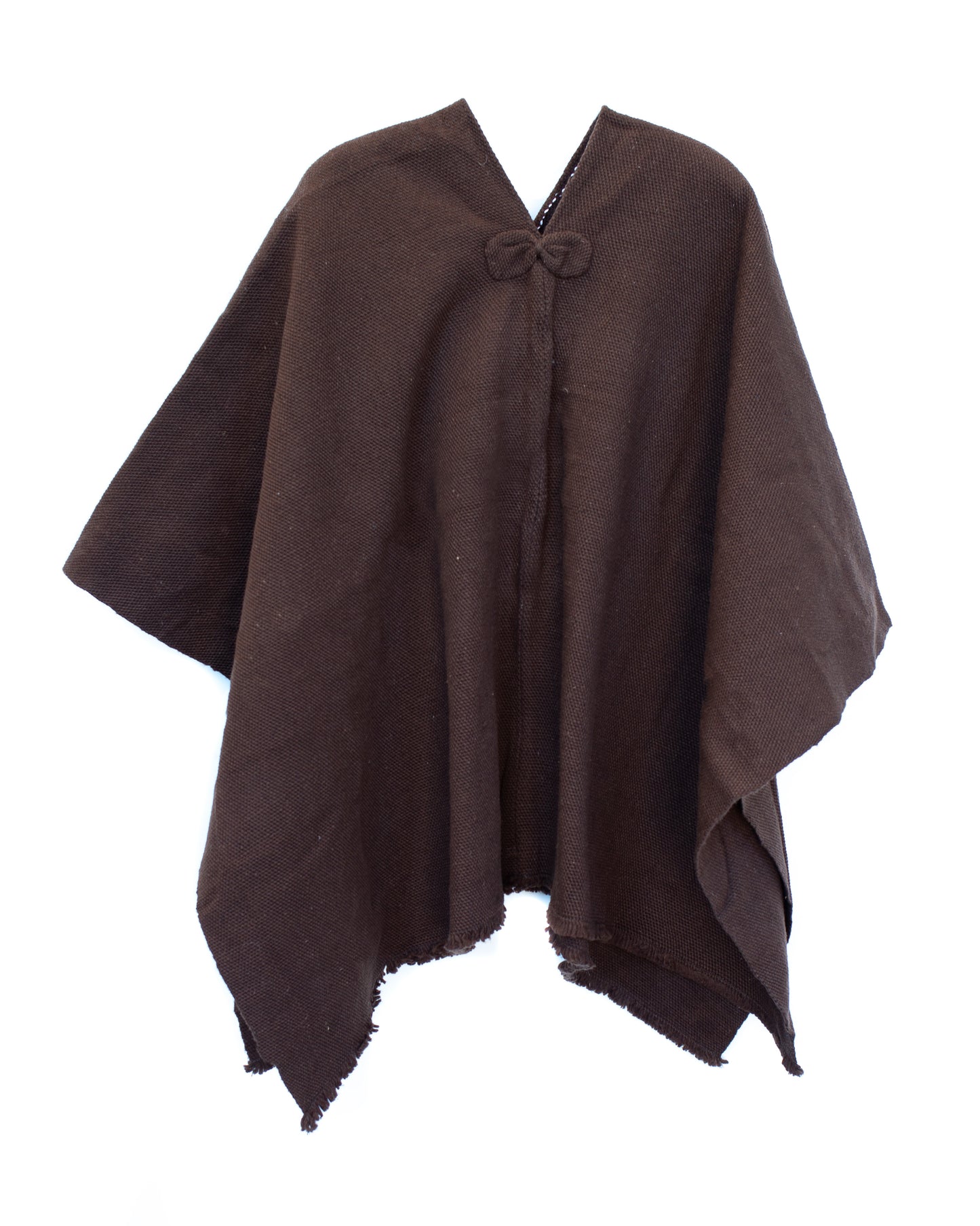 PONCHO PREMIUM CAFÉ MORO SIN CAPUCHA