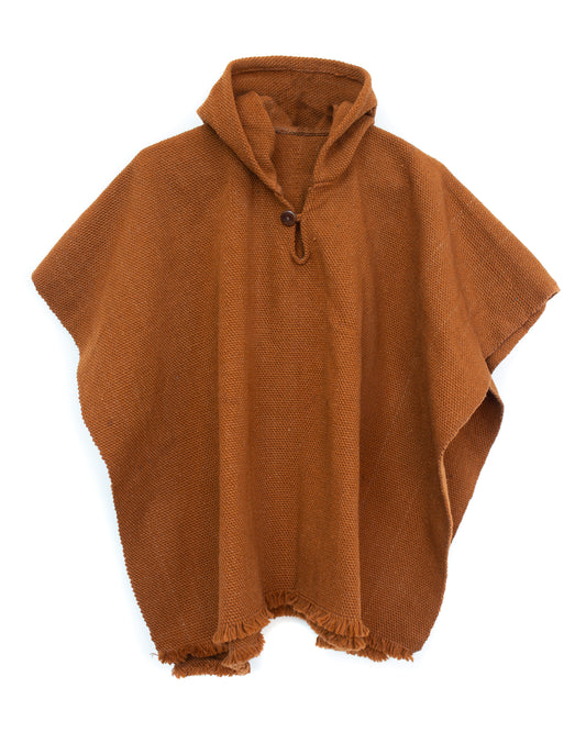 MINI PONCHO PREMIUM NIÑ@ CAFÉ