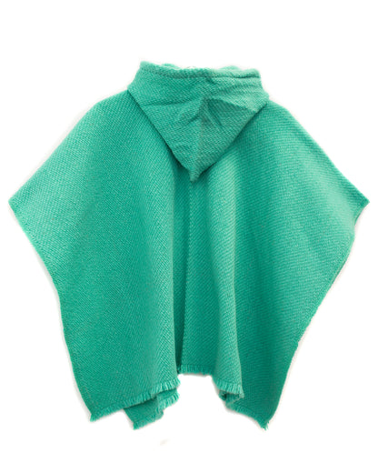 MINI PONCHO NIÑ@ TURQUESA