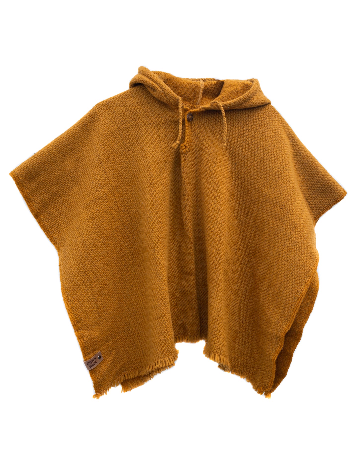 MINI PONCHO NIÑ@ MOSTAZA
