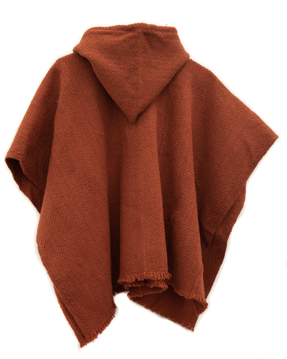 MINI PONCHO NIÑ@ ROJO LADRILLO