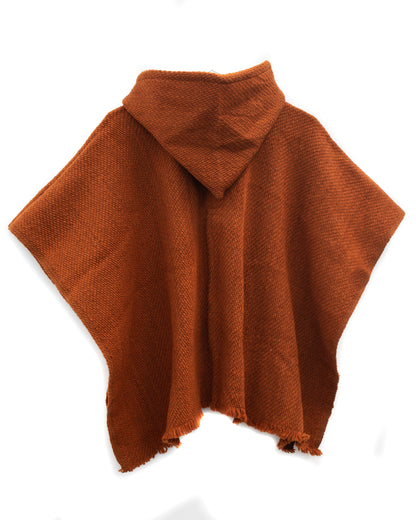 MINI PONCHO NIÑ@ TERRACOTA