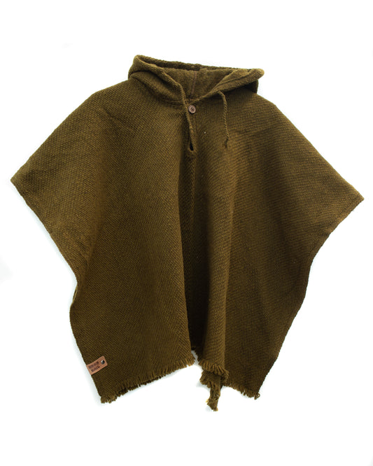 MINI PONCHO NIÑ@ VERDE OSCURO