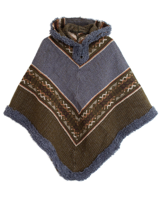 PONCHO PURAPEL CON CAPUCHA