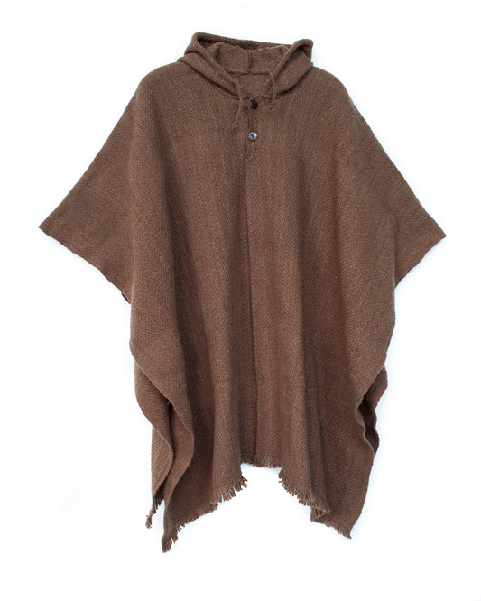 PONCHO CLÁSICO CAFÉ