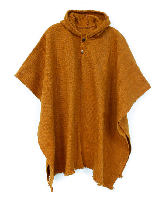 PONCHO CLÁSICO MOSTAZA
