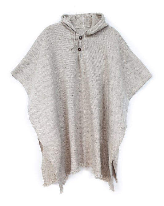 PONCHO CLÁSICO NATURAL CRUDO